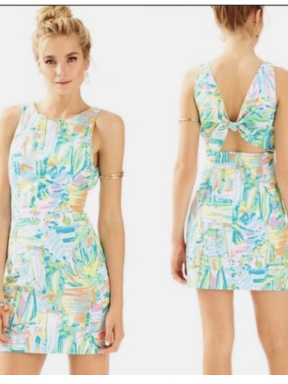 Lilly Pulitzer Courtney Shift Dress in Sea Salt and Sun, apx size 6